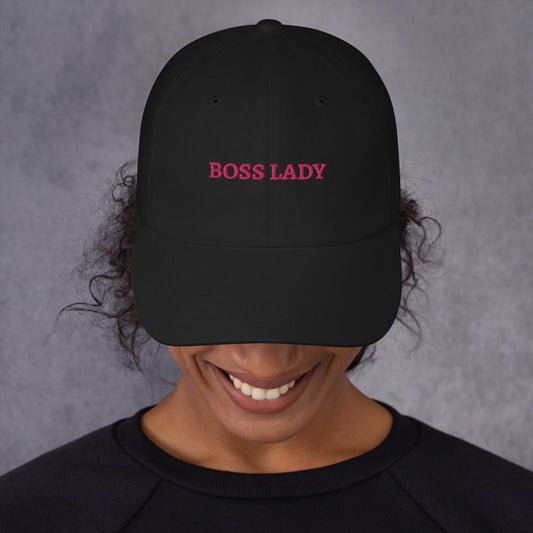 Baseball Caps mit Aufdruck "Boss Lady"